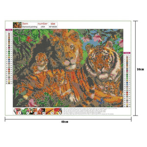 Animal - peinture en diamant complet - 40x30cm