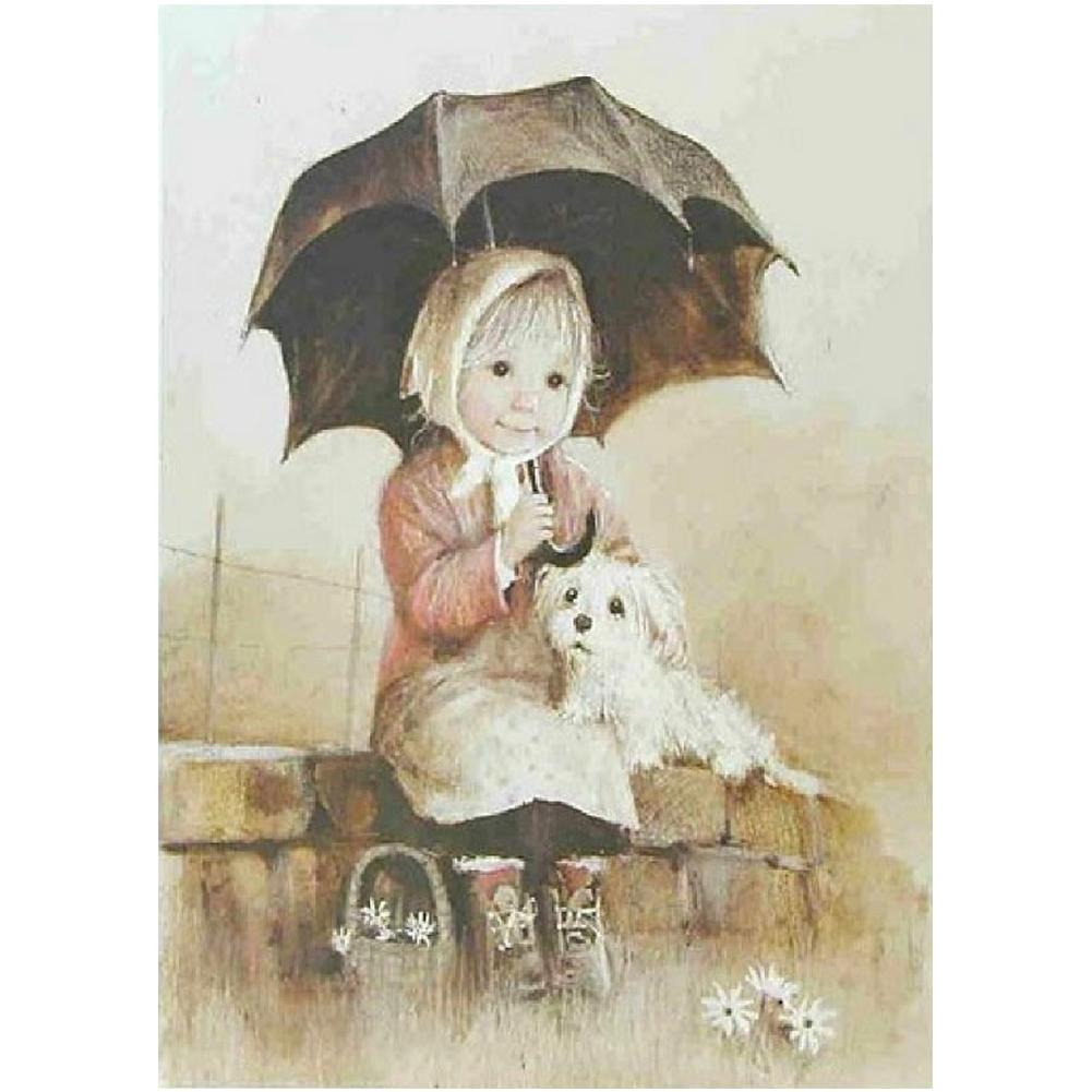 Personnes - peinture diamant pleine - 30x40cm