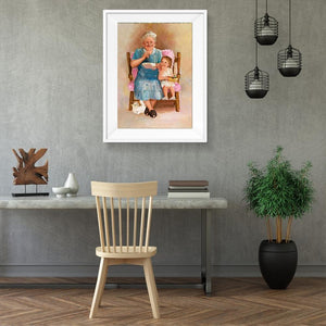 Personnes - peinture diamant pleine - 30x40cm