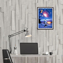 Charger l&#39;image dans la galerie, Dauphin de nouveauté - peinture complète de diamant - 30x40cm
