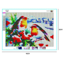 Charger l&#39;image dans la galerie, Oiseaux mignons - peinture complète de diamant - 40x30cm
