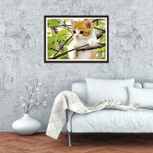 Charger l&#39;image dans la galerie, Chat - peinture en diamant complet - 30x40cm
