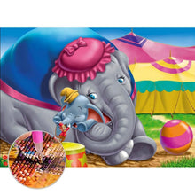 Charger l&#39;image dans la galerie, Éléphant - peinture en diamant complet - 30x40cm
