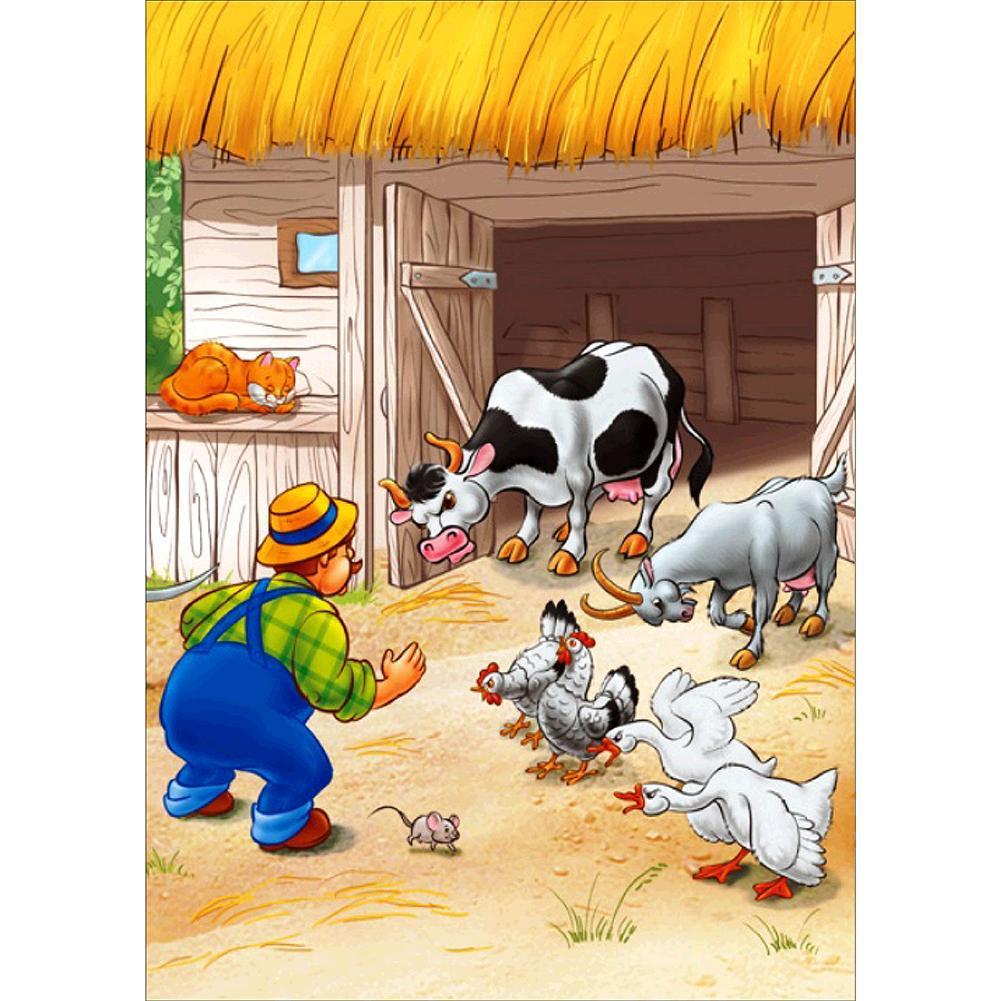 Vache - peinture en diamant complet - 30x40cm