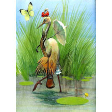 Charger l&#39;image dans la galerie, Grue volante - peinture en diamant complet - 30x40cm
