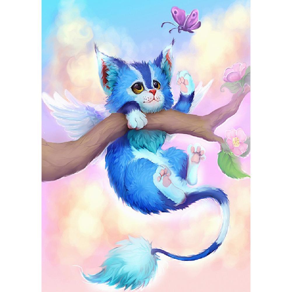 Animal de fleur - peinture complète de diamant - 30x40cm