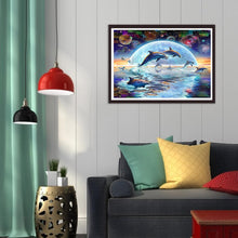 Charger l&#39;image dans la galerie, Dolphin - peinture en diamant complet - 30x40cm
