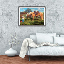 Charger l&#39;image dans la galerie, Cheval - peinture en diamant complet - 30x40cm
