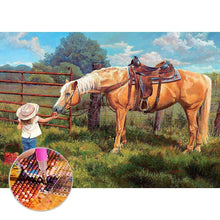 Charger l&#39;image dans la galerie, Cheval - peinture en diamant complet - 30x40cm
