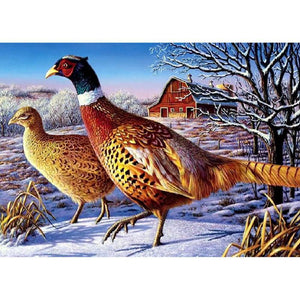Colombe - peinture en diamant complet - 30x40cm