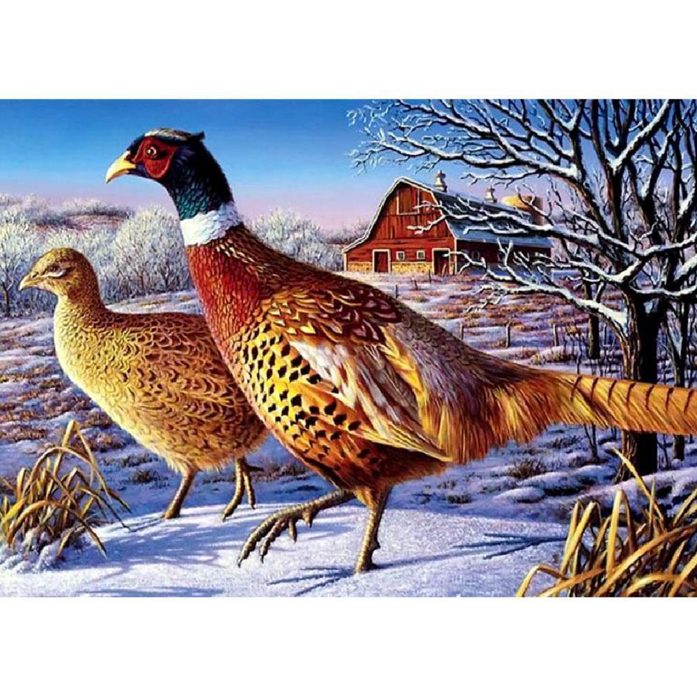 Colombe - peinture en diamant complet - 30x40cm