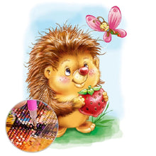 Charger l&#39;image dans la galerie, Hérisson - peinture en diamant complet - 30x40cm
