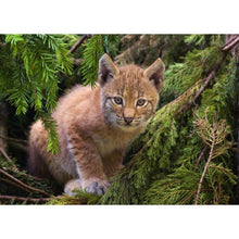 Charger l&#39;image dans la galerie, Jungle cat - peinture diamant pleine - 30x40cm
