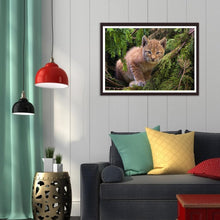 Charger l&#39;image dans la galerie, Jungle cat - peinture diamant pleine - 30x40cm
