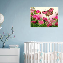 Charger l&#39;image dans la galerie, Fleur de papillon - peinture complète de diamant - 30x40cm
