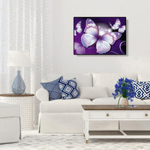 Charger l&#39;image dans la galerie, Fleur de papillon - peinture complète de diamant - 30x40cm
