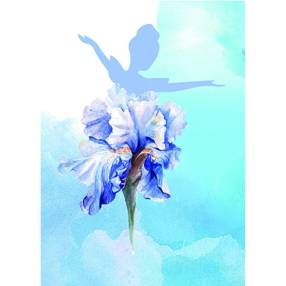 Fée de fleur - peinture complète de diamant - 30x40cm