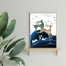 Charger l&#39;image dans la galerie, Cerf - peinture en diamant complet - 30x40cm
