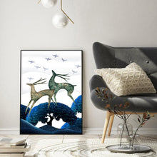 Charger l&#39;image dans la galerie, Cerf - peinture en diamant complet - 30x40cm
