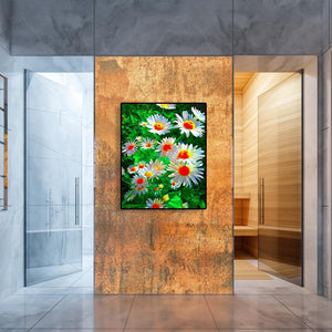 Fleur de couleur - peinture de diamant complète - 30x40cm