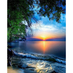 Lever de soleil - peinture en diamant complet - 30x40cm