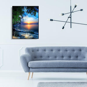 Lever de soleil - peinture en diamant complet - 30x40cm