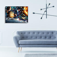 Charger l&#39;image dans la galerie, Cosmos planète - peinture diamant pleine - 40x30cm
