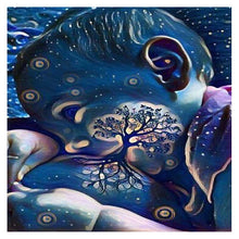 Charger l&#39;image dans la galerie, Arbre d’enfant - peinture complète de diamant - 30x30cm
