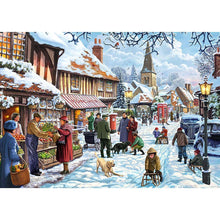 Charger l&#39;image dans la galerie, Visite de neige - peinture diamant - 30x40cm
