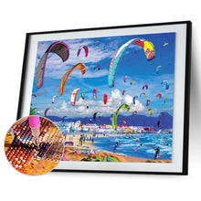Charger l&#39;image dans la galerie, Saut en parachute de mer - peinture complète de diamant - 30x40cm
