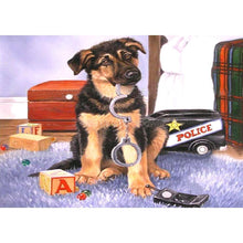 Charger l&#39;image dans la galerie, Chien - peinture en diamant complet - 30x40cm
