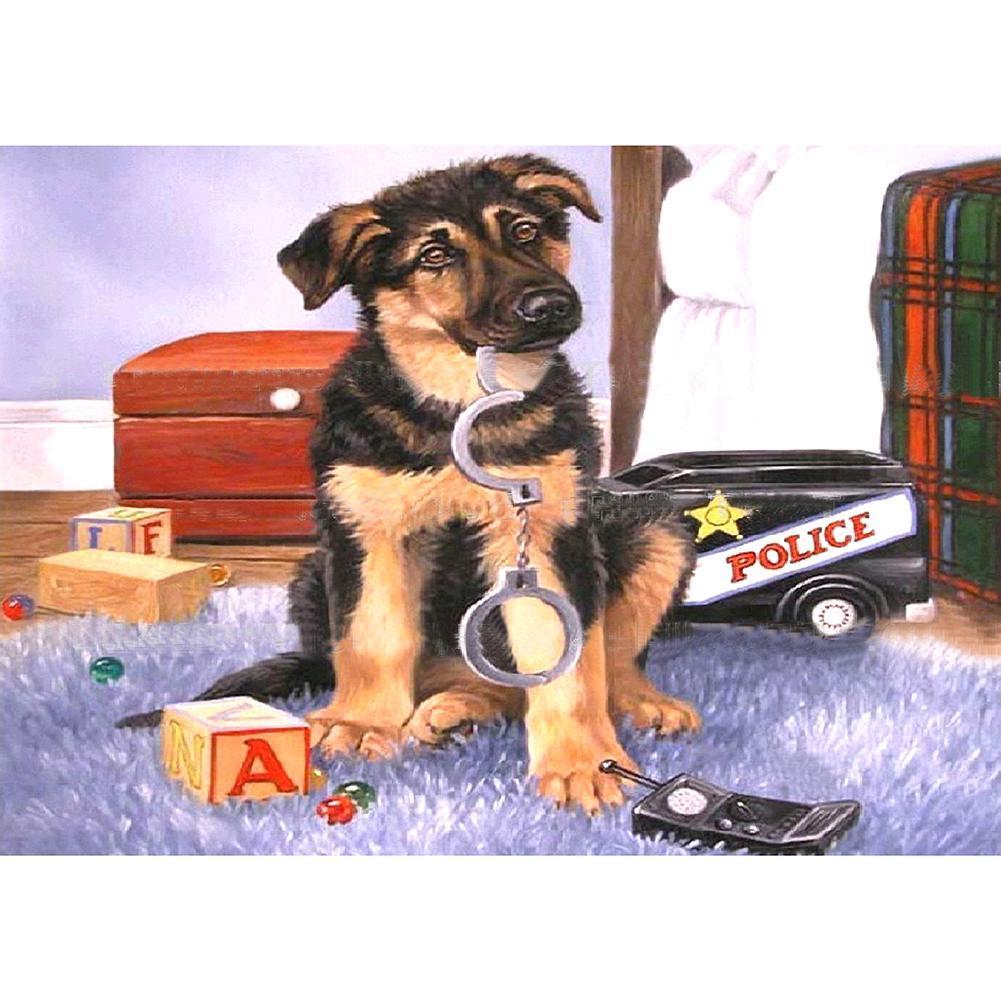 Chien - peinture en diamant complet - 30x40cm