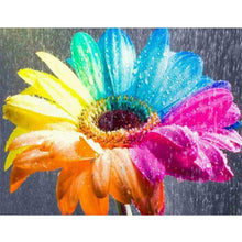 Charger l&#39;image dans la galerie, Fleur colorée - peinture complète de diamant - 40x30cm
