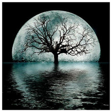Charger l&#39;image dans la galerie, Lune d’arbre - peinture de diamant plein - 30x30cm

