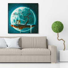 Charger l&#39;image dans la galerie, Lune d’arbre - peinture de diamant plein - 30x30cm
