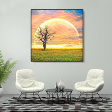 Charger l&#39;image dans la galerie, Lune d’arbre - peinture de diamant plein - 30x30cm
