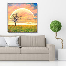 Charger l&#39;image dans la galerie, Lune d’arbre - peinture de diamant plein - 30x30cm
