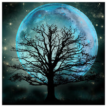 Charger l&#39;image dans la galerie, Lune d’arbre - peinture de diamant plein - 30x30cm
