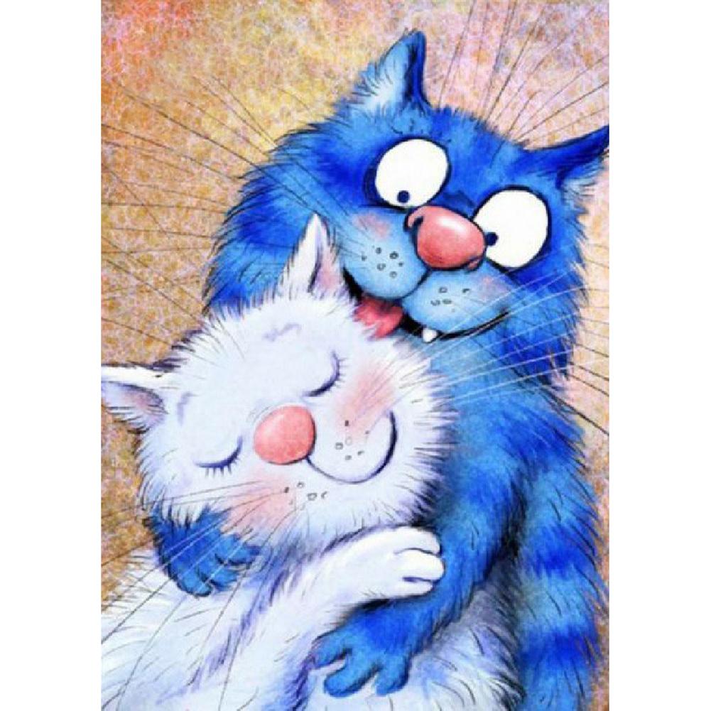 Chat - peinture en diamant complet - 30x40cm