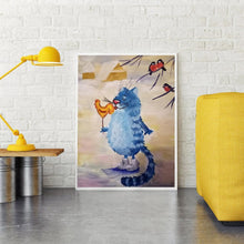 Charger l&#39;image dans la galerie, Chat - peinture en diamant complet - 30x40cm
