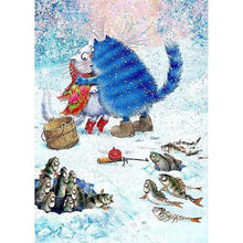 Charger l&#39;image dans la galerie, Chat - peinture en diamant complet - 30x40cm
