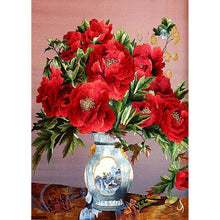 Charger l&#39;image dans la galerie, Fleurs - peinture en diamant complet - 30x40cm
