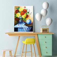 Charger l&#39;image dans la galerie, Fleurs - peinture en diamant complet - 30x40cm
