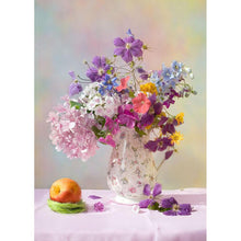 Charger l&#39;image dans la galerie, Fleurs - peinture en diamant complet - 30x40cm
