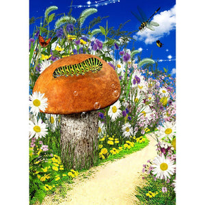 Fleurs - peinture en diamant complet - 30x40cm