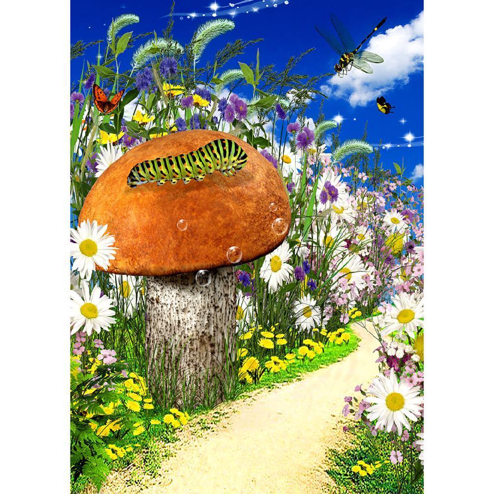 Fleurs - peinture en diamant complet - 30x40cm
