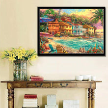 Charger l&#39;image dans la galerie, Maison de plage - peinture en diamant complet - 40x30cm
