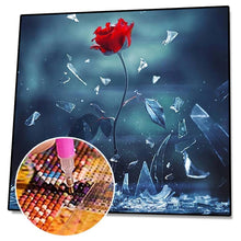 Charger l&#39;image dans la galerie, Fleur - peinture en diamant complet - 30x30cm
