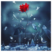 Charger l&#39;image dans la galerie, Fleur - peinture en diamant complet - 30x30cm
