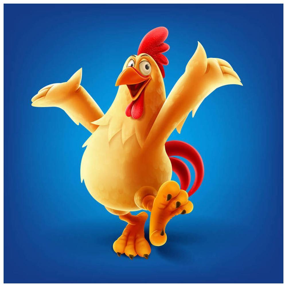 Poussin complet - peinture en diamant complet - 30x30cm